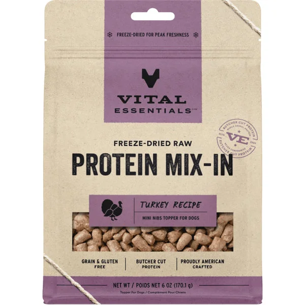  -Fish-containing dog foodVital Essentials Freeze Dried Protein Mix-IN Turkey