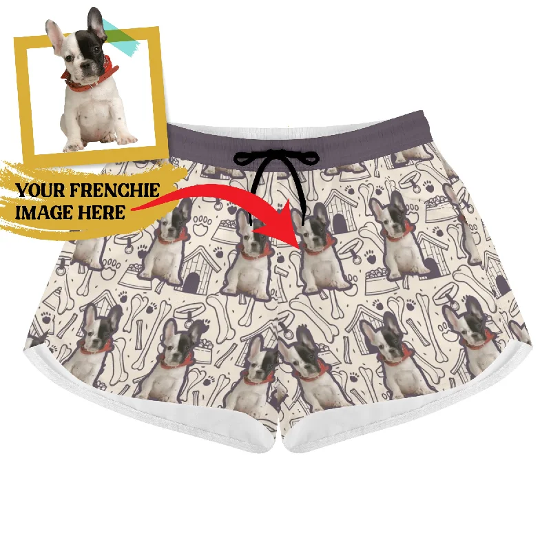 - Cat hair ball removal and hair removal creamCustom Women's Beach Shorts with French Bulldog Image - Cat hair ball removal and hair removal creamCustom Women's Beach Shorts with French Bulldog Image