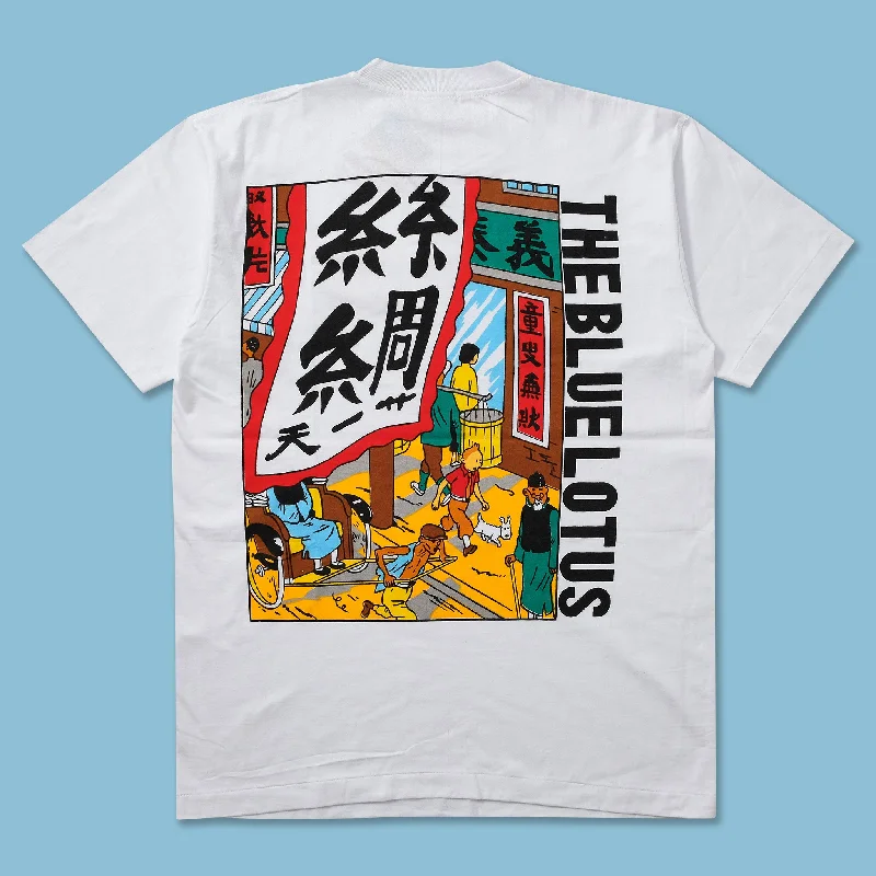 - Climbing pet constant temperature heating padVintage Tin Tin The Blue Lotus T-Shirt