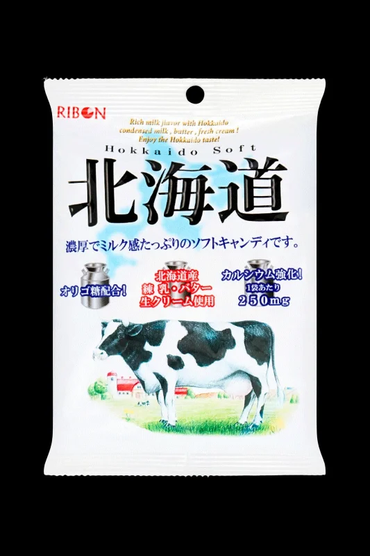 ---Real Hokkaido Milk and Cream Calcium Enriched Soft Candy