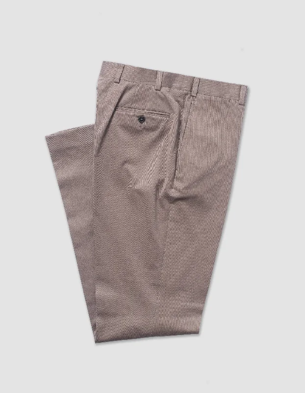 -Splash-proof food bowl AND Anti-choking slow food bowlBROWN COTTON DRILL CLOTH TROUSER - CLASSIC FIT -Splash-proof food bowl AND Anti-choking slow food bowlBROWN COTTON DRILL CLOTH TROUSER - CLASSIC FIT