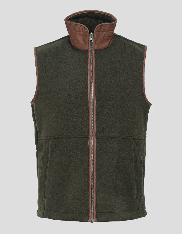 ---FLEECE VEST - GREEN