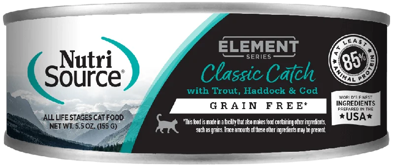 Cat FoodNutriSource Element Classic Catch Cat 5oz