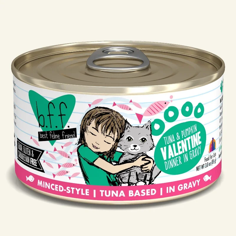  . **Health and Nutrition**  Weruva BFF Original Grain Free Cat Can Food Tuna & Pumpkin Valentine