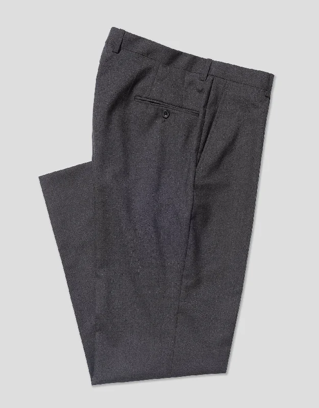 - Degradable pet feces bagGREY SINGLE PLEAT WOOL TROUSER
