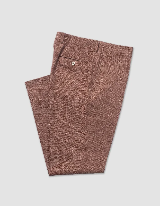 Pet ProductsRUST CRASH LINEN TROUSERS - CLASSIC FIT