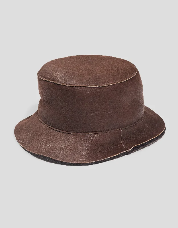  -Non-contact cat thermometerSHEARLING HAT - BROWN