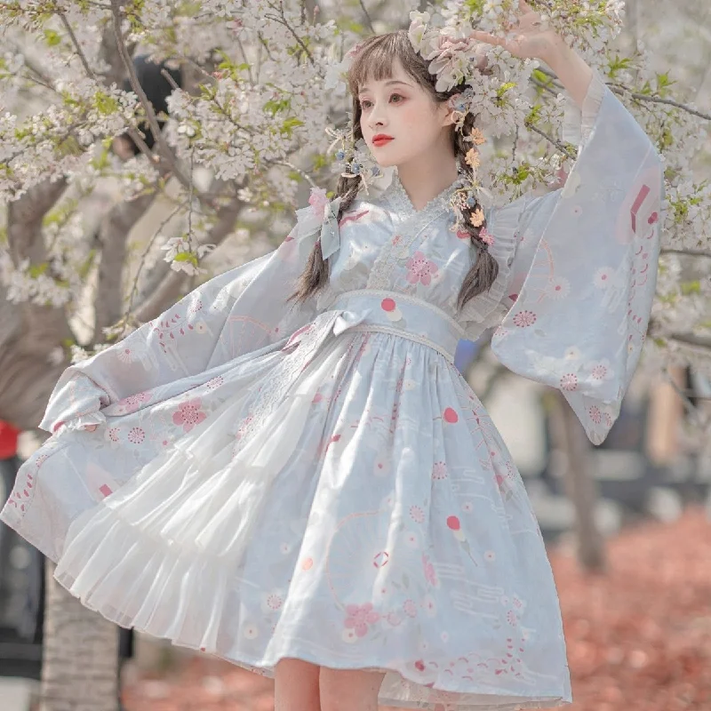 - Automatic induction pet water dispenserSakura Kimono Dress
