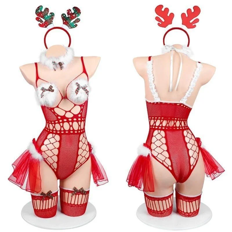 - Dog disposable foam shower gelTiny Reindeer Fishnet Lingerie