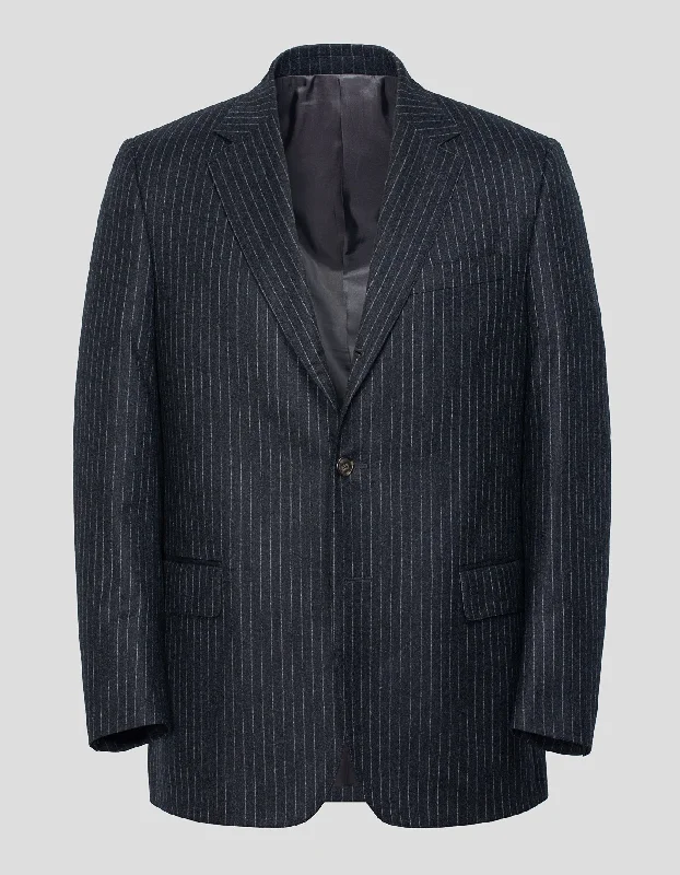 Pet ProductsCHARCOAL CHALKSTRIPE FLANNEL SUIT