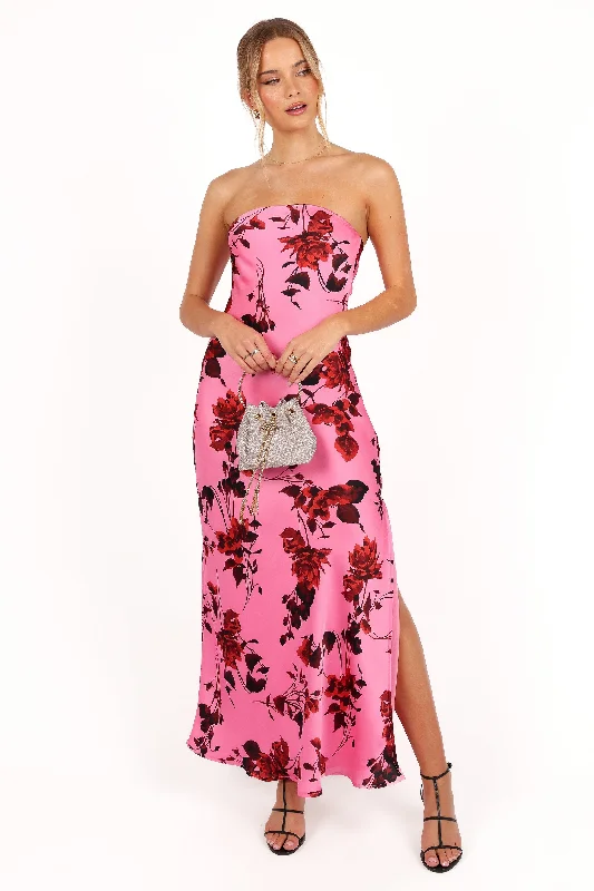 - Automatic induction pet water dispenserBryden Maxi Strapless Dress - Rose/Pink