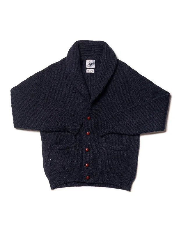 - Pet smart GPS locatorNAVY CASHMERE SHAWL COLLAR CARDIGAN