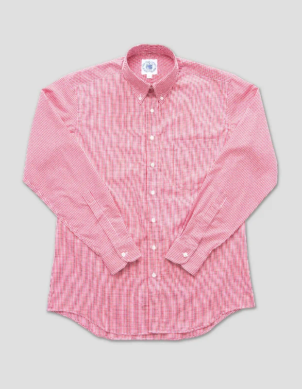 -Non-contact cat thermometerMINI CHECK LONG SLEEVE SHIRT - RED/WHITE