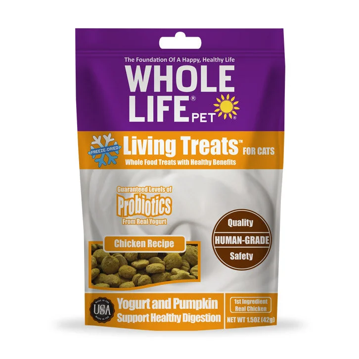- Cat food for immune system support Whole Life Pet Living Treats with Chicken and Probiotics for Cats, 1.5 oz Bag - Cat food for immune system support Whole Life Pet Living Treats with Chicken and Probiotics for Cats, 1.5 oz Bag