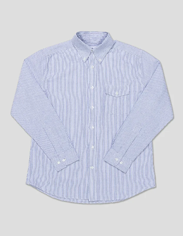 - Winter warm clothes for short-haired dogsTRIM FIT BUTTON DOWN OXFORD SHIRT - BLUE STRIPE