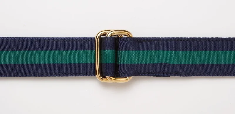 - Foldable and portable cat bagNAVY/KELLY GREEN RIBBON BELT