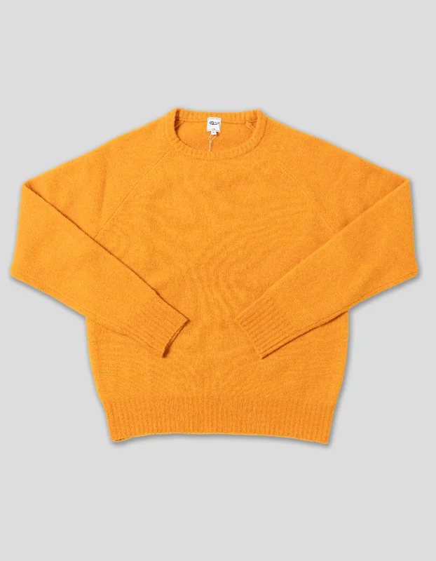 - Car dog seat beltSOLID CREW NECK SWEATER - ORANGE