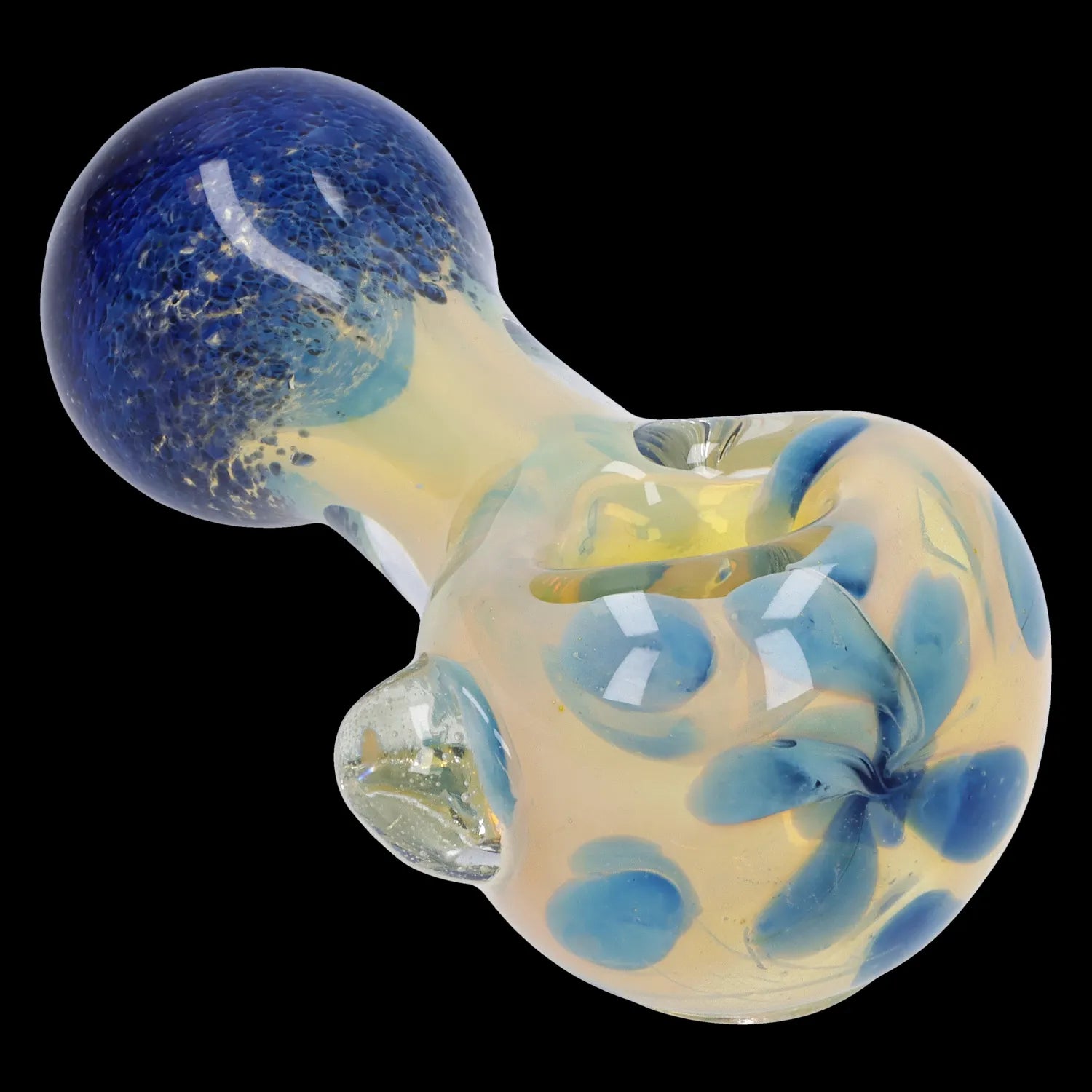 - ​​Christmas pet Christmas clothingGold and Frit Spoon Pipe - 4 in