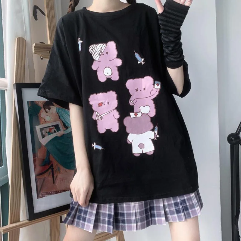 - Summer pet ice matDoctor Bear Menhera Oversized Tee