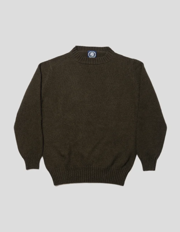 - Summer pet ice matGREEN CASHMERE CHUNKY CREW NECK
