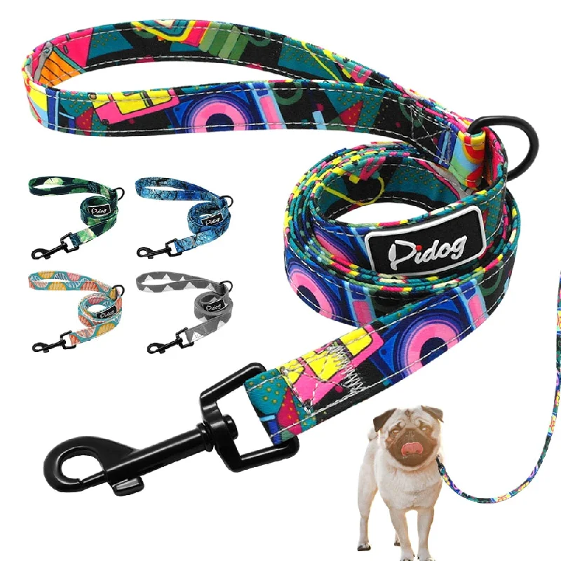 - Automatic induction pet water dispenser4ft Fashion Pattern Dog Leash Printed Nylon Pet Leash Rope For Small Medium Dogs Soft Pet Walking Leashes Chihuahua Pitbull - Automatic induction pet water dispenser4ft Fashion Pattern Dog Leash Printed Nylon Pet Leash Rope For Small Medium Dogs Soft Pet Walking Leashes Chihuahua Pitbull