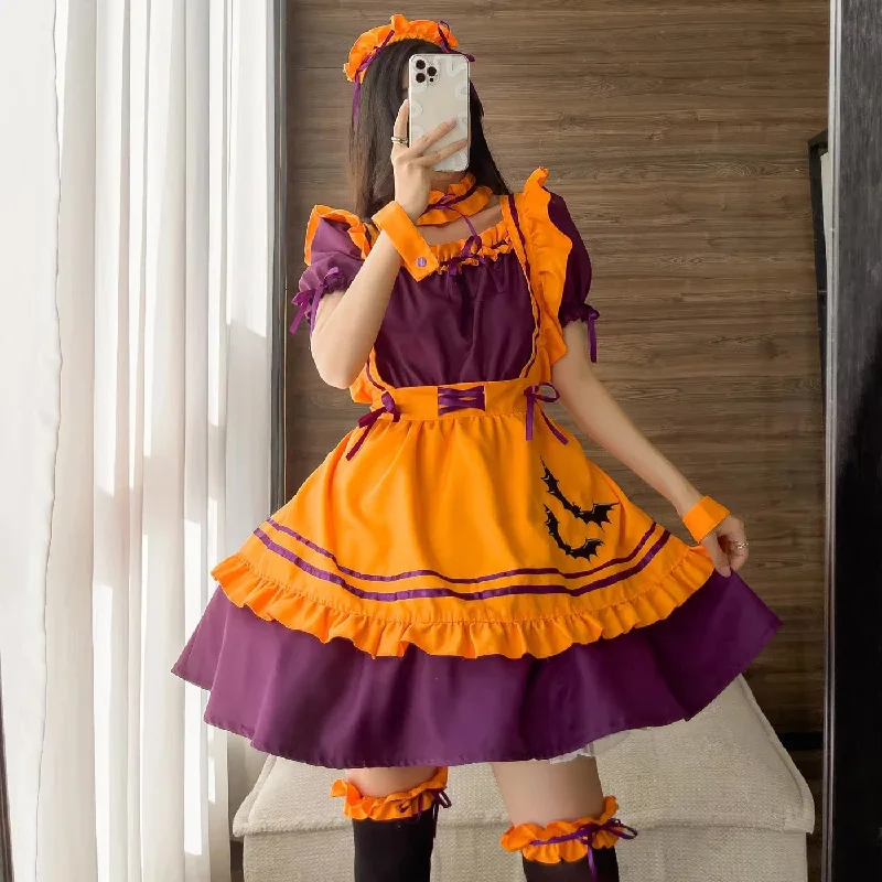 - Air box TSA certified check-inPumpkin Queen Maid Cosplay Dress