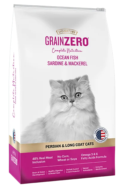    - Grain-free cat food recommendations  Signature - Grain Zero - Persian & long coat cats - Dry Cat food