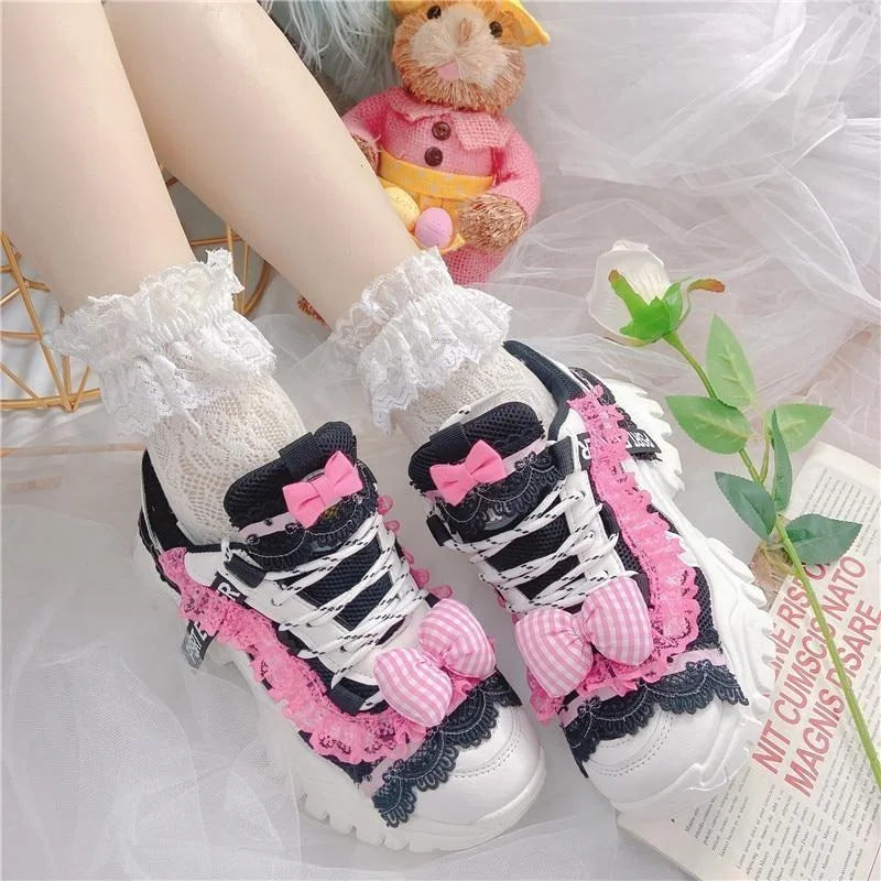 - Hamster silent running wheel to prevent chewingBlack & Pink Baby Doll Sneakers
