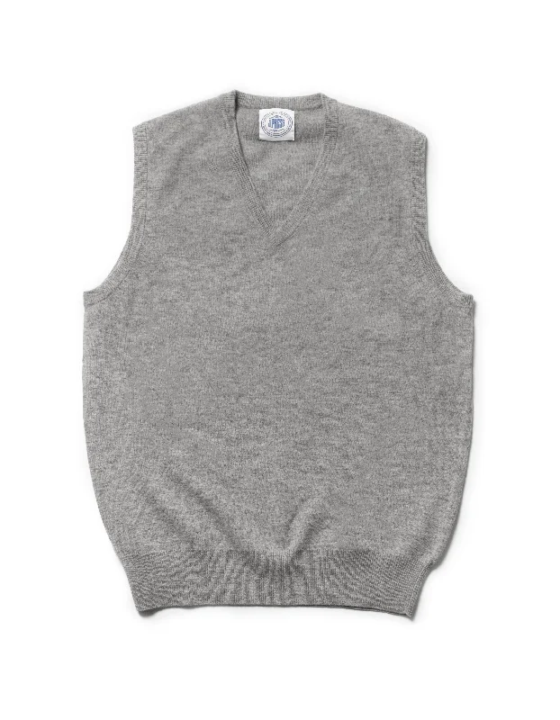 - Degradable pet feces bagLIGHT GREY LAMBSWOOL V NECK VEST