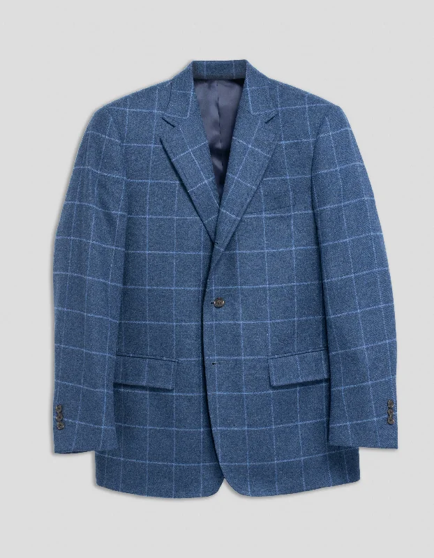 - Foldable and portable cat bagBLUE WINDOWPANE SPORT COAT