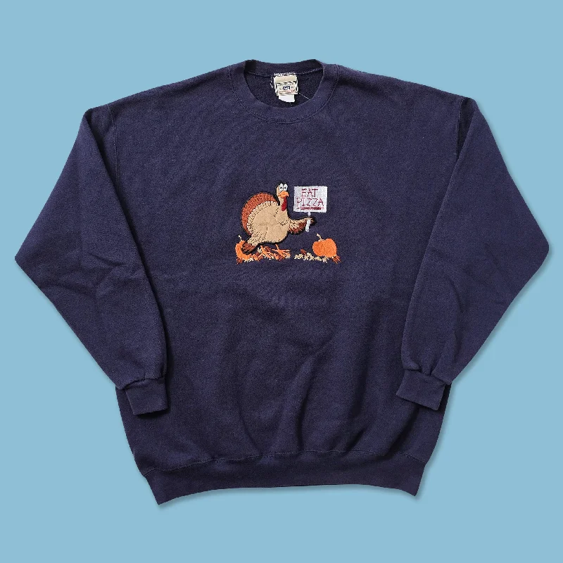 ---Vintage Eat Pizza Sweater XLarge
