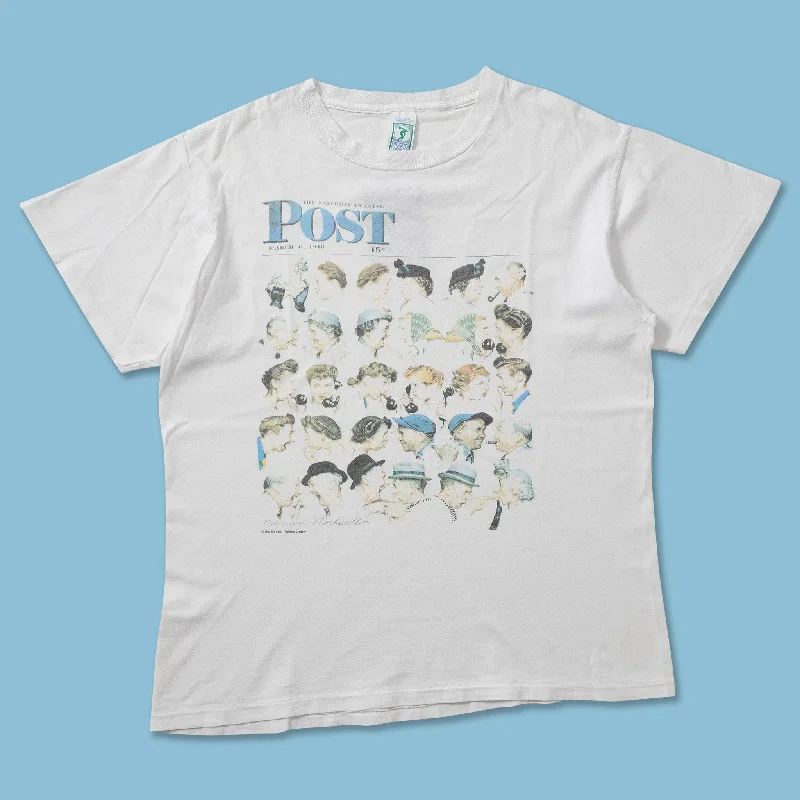  -Non-contact cat thermometer1990 The Saturday Evening Post T-Shirt Large