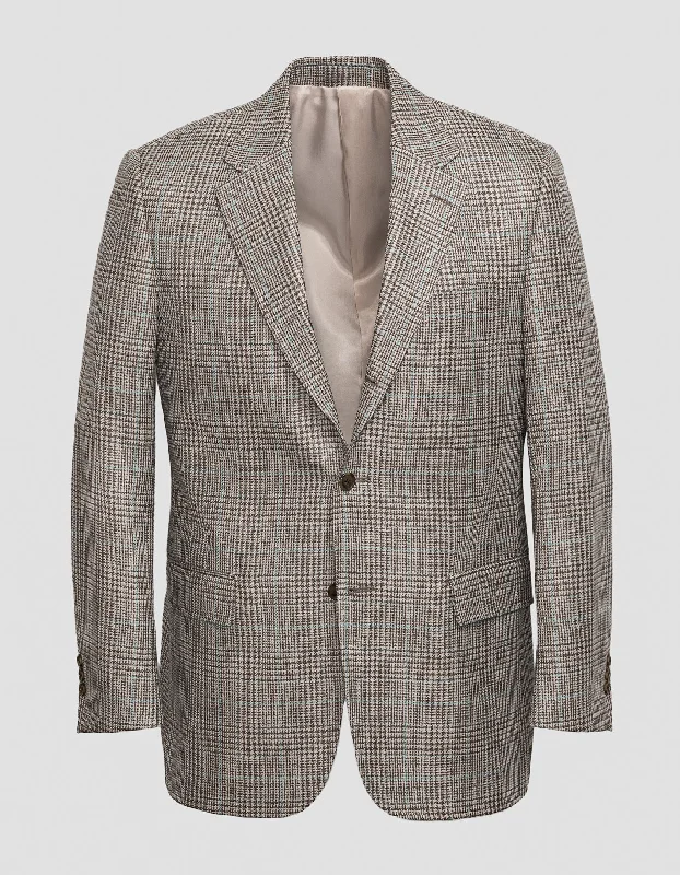 - Automatic temperature adjustment cat bedTAN PLAID W/LIGHT BLUE DECO SPORT COAT