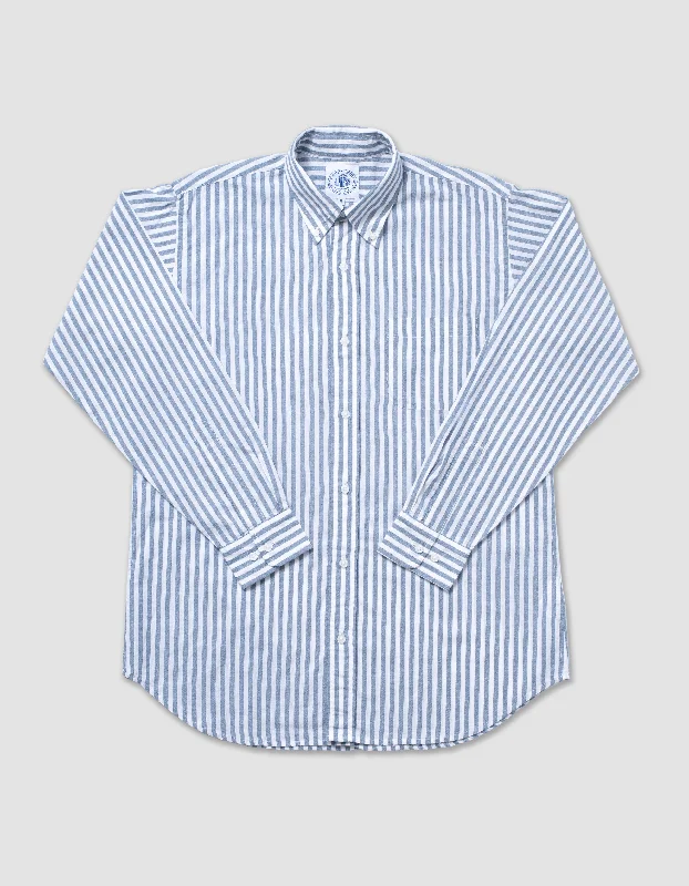 - Winter dog thick down jacketLONG SLEEVE STRIPE SHIRT - BLUE/ WHITE