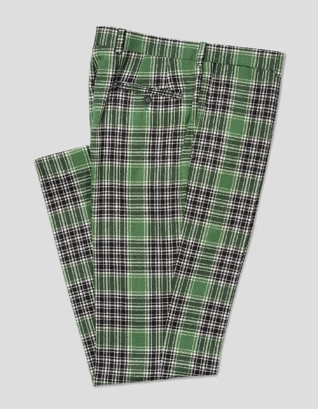 - Dog disposable foam shower gelGREEN/BLACK TARTAN WOOL TROUSERS - CLASSIC FIT