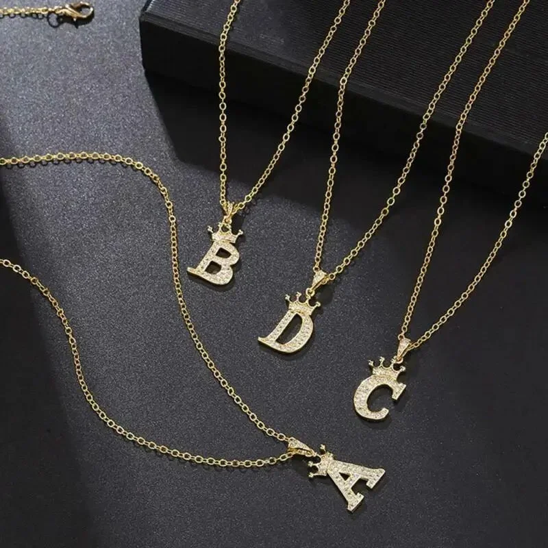 English Alphabet Letters Jewelry Women's Necklace - S4459422